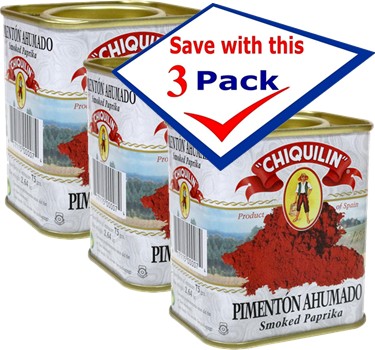 Chiquilin Smoked Paprika  2.64 Oz. Pack of 3