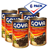Goya Black Beans Soup. Pack of 6. Ready to eat 15 oz