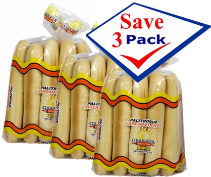 Cuban breadsticks, palitroques 8 oz. Pack of 3