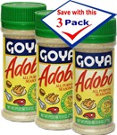 Adobo Goya Seasoning with Cumin 8 Oz Pack of 3