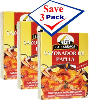 Sazonador de Paella La Barraca 0.32 oz Pack of 3