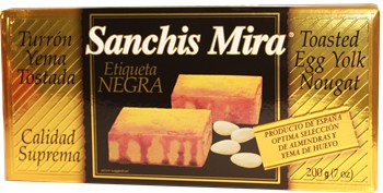 Turron de Yema Tostada  by Sanchis Mira. 7 oz.  Imported from Spain