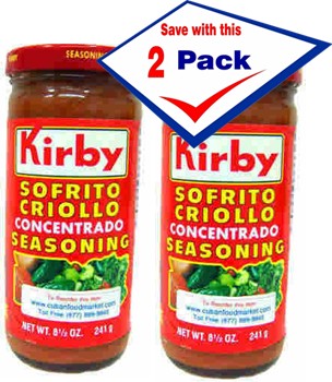 Kirby sofrito criollo concentrate.  6 oz jar Pack of 2