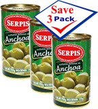 Serpis Olives Filled with Anchovies 12.34 oz Pack of 3