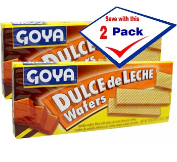 Goya dulce de leche filled wafers 4.9 oz Pack of 2