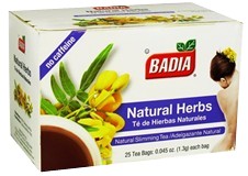 Badia Natural Herbs Tea. 25 Bags