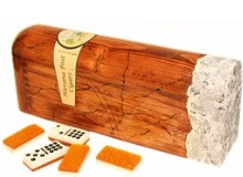 Professional Double Nine domino  in cigar shaped wood box