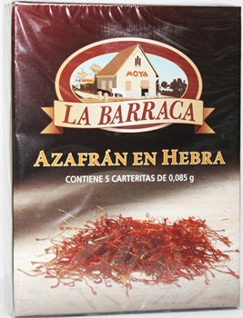 Azafran en Hebra La Barraca 5 envelopes 0.425 gr