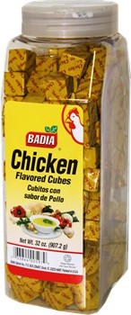 Badia Chicken Flavored Cubes. Bouillon 32 oz.