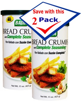 Badia Bread Crumbs with Complete Seasoning 15 oz. Pack of 2