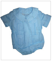 Baby Romper Guayabera For Boys