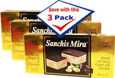 Turron Chocolate Imperial Almond 7 oz. Pack of 3