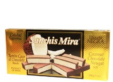 Sanchis Mira Turron De Coco Al Chocolate 7 oz. Imported from Spain