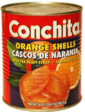 Orange shells in syrup by Conchita 32 oz