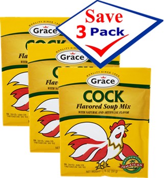 Grace Cock Flavored Soup Mix 1,76 oz. Pack of 3