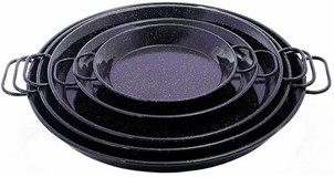 Glazed coated small  paella pan 10