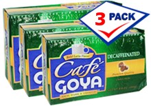 Goya Decaffeinated Coffee. 8.8 oz Pack of 3