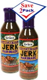 Grace Jerk Marinade . 11.8 oz. Pack of 2.
