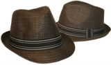 Brown Cagua Hat. Stylish Fedora Cut.