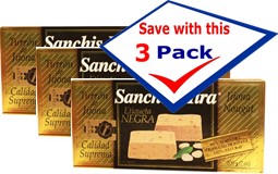 Turron de Jijona by Sanchis Mira 7 oz. Imported from Spain. Pack of 3