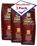 Juan Valdez Premium Coffee Medium- Balanceado Colina 12 Oz Pack of 3