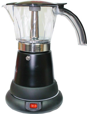 Mega Cocina Electric espresso coffee maker. Adjustable 3 to 6 Cups