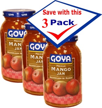 Mango jam by Goya, 17 oz Pack of 3