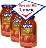 Mango jam by Goya, 17 oz Pack of 3