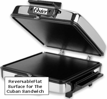 Oster Cuban sandwich press  and waffle maker.