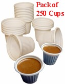 Economy disposable  mini cups for Cuban coffee. 250 cups.   3/4 Oz capacity.