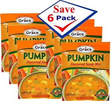 Grace Pumpkin  Flavored Soup Mix 1.59 oz.  Pack of 6
