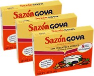 Sazon Goya 1.41 Oz Con Culantro Y Achiote Pack of 3