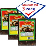 Tamarind  SUGAR FREE Pulp with Seeds. 16 oz Pack of 3